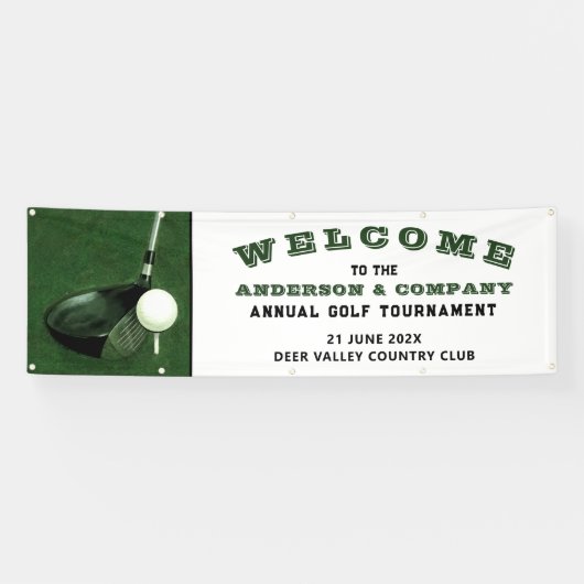 Golf Evenementenbanner Spandoek (Horizontaal)