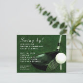 Golf Event Invitation Briefkaart (Staand voorkant)