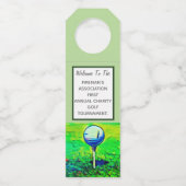 Golf Event Tournament Charity Bottle Hangers (Voorkant)