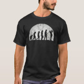 Golf Evolution Evolution Of Man Golfing T-shirt (Voorkant)