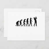 GOLF EVOLUTION Golfkleding Vrouwen Mannen Kinderen Briefkaart (Voorkant / Achterkant)