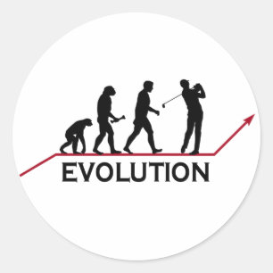 Golf Evolution Ronde Sticker