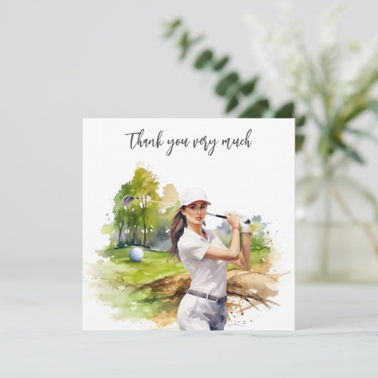 Golf Fairway Dankbaarheid: Dank je Kaart (Staand voorkant)