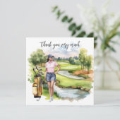 Golf Fairway Dankbaarheid: Dank je Kaart (Staand voorkant)