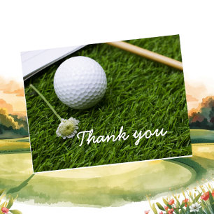 Golf Fairway Dankbaarheid: Een Golf-thema Dank U Kaart