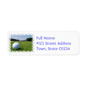 Golf Fairway Mailing Label
