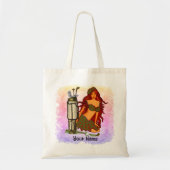 Golf Fairy aangepaste naam canvas tas (Voorkant)