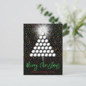 Golf Familie Kerstmis Ontwerp Feestdagenkaart (Staand voorkant)