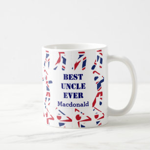 GOLF FAN Best oom Ever Personated Union Jack Koffiemok