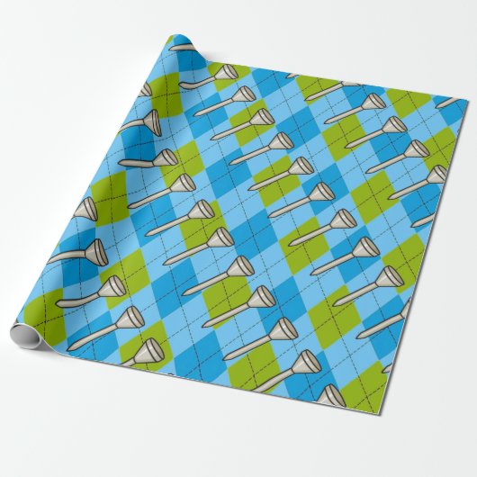 Golf Feest Cadeaupapier (Uitgerold)