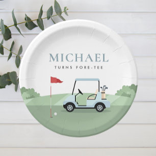 Golf Feest Papieren Borden Bordje