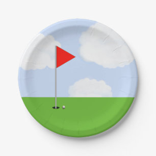 Golf Feest Papieren Bordje