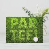 Golf Feestje Kaart (Staand voorkant)