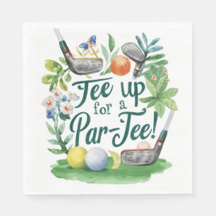 Golf feestje met thema golfer servet