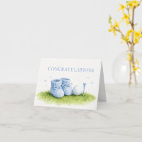 Golf Felicitaties voor Baby Golfer Het is een Jong