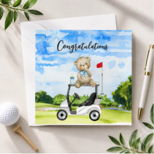 Golf Felicitaties voor Baby Golfer Het is een Jong Kaart