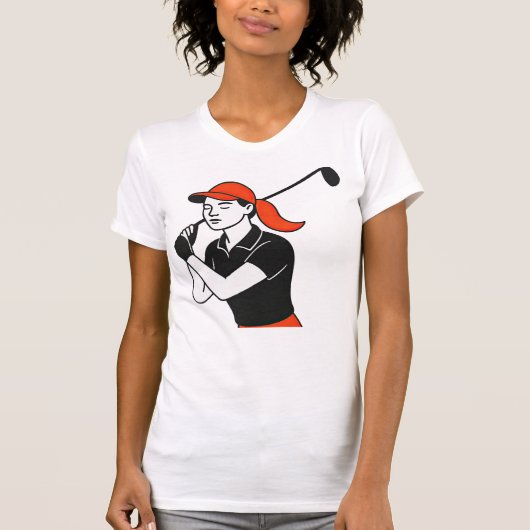 Golf féminin - T-Shirt de golf (Devant)