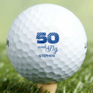 Golf Fête moderne 50e anniversaire simple balles de gol