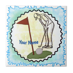 Golf Flag Tegeltje