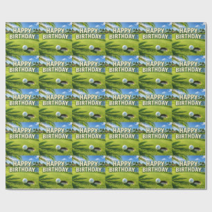 Golf Florida Thema Verjaardag Cadeaupapier