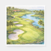 Golf Florida Themade servetten
