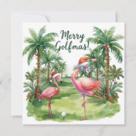 Golf Florida Vrolijk kerstfeest met Santa Flamingo