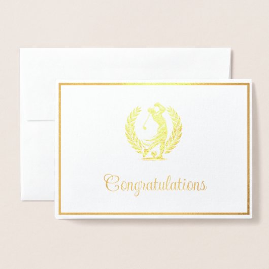 Golf Folie Kaarten (Voorkant met envelop)