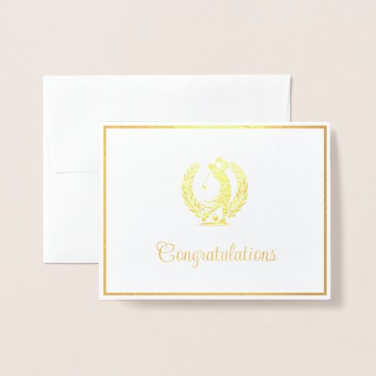 Golf Folie Kaarten (Voorkant met envelop)