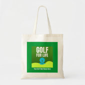 "Golf for Life" Gepersonaliseerd Golf Canvas tas (Voorkant)