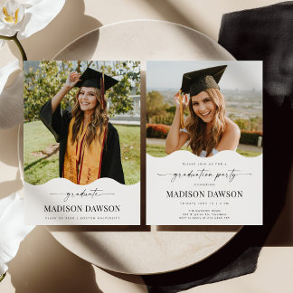 Golf Foto Afstudeerfeest Uitnodiging Aankondiging