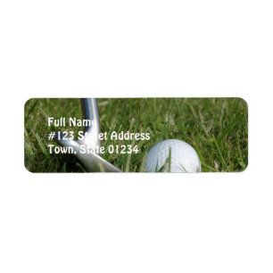 Golf Foto Mailing Label