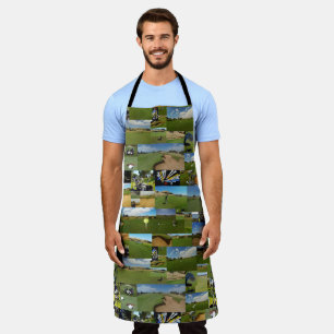 Golf fotocollage, Full Print Apron Schort