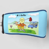 Golf Funny Cartoon Golfheadcover (Voorkant)