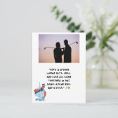 Golf Funny Gezegde Citaten Groet Golfer Briefkaart (Staand voorkant)