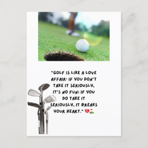 Golf Funny Gezegde Citaten Groet Golfer Briefkaart