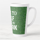 Golf Funny Gezegde Citaten Verjaardag Geboren om t Latte Mok (Rechts)