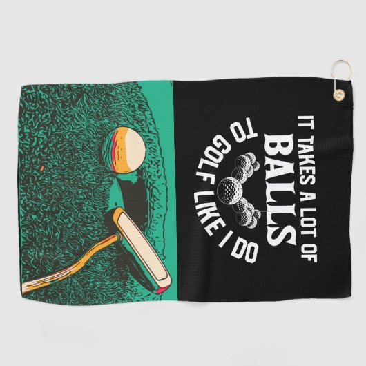 Golf Funny Golf gezegde voor Golfer Golfhanddoek (Horizontaal)