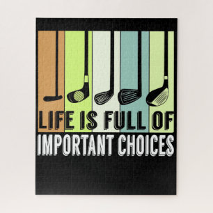 Golf Funny Life Choices Clubs Legpuzzel