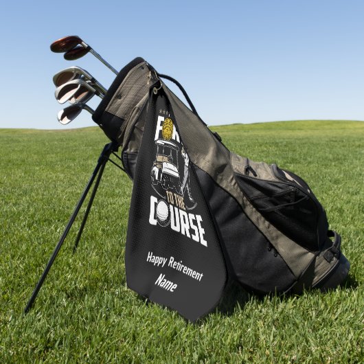 Golf Funny, politieagent Golfer in ruste Golfhanddoek (Groen)