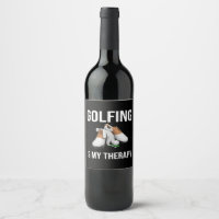 Golf Funny Quotes golfen is mijn therapie