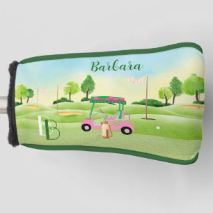 Golf Gal Greens Cart Monogram Name Putter Golfheadcover