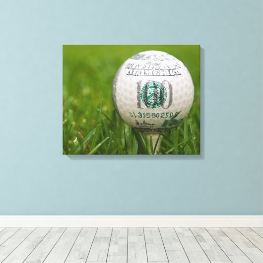 Golf Game Canvas Afdruk (Insitu (Houten vloer))