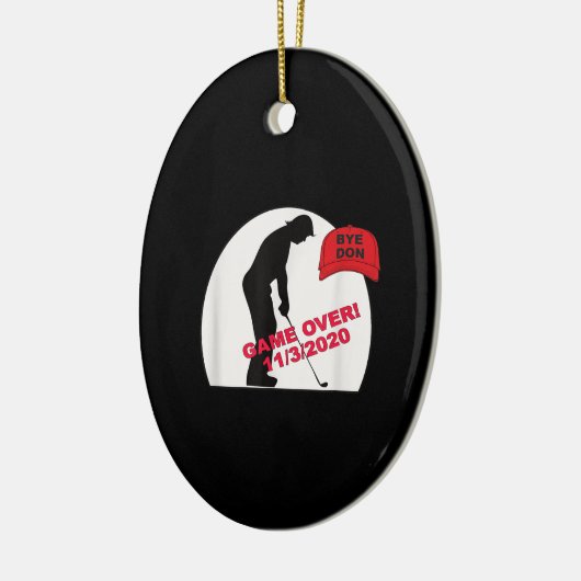 Golf Game is over Funny Anti-Trump Keramisch Ornament (Links)