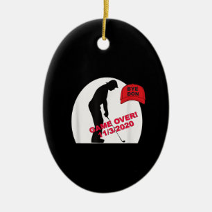 Golf Game is over Funny Anti-Trump Keramisch Ornament
