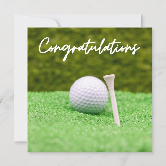 Golf Gefeliciteerd "Hole-in-One uw Golfing (Voorkant)
