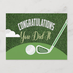 Golf Gefeliciteerd, je hebt het gedaan voor golfer Briefkaart