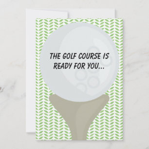 Golf Gefeliciteerd Kaart