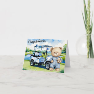 Golf Gefeliciteerd met Baby Golfer Het is Boy Kaart