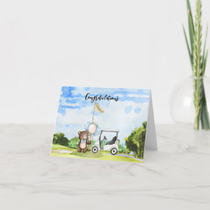 Golf Gefeliciteerd met Baby Golfer Het is Boy Kaart