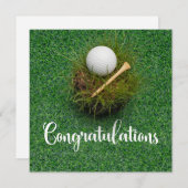 Golf Gefeliciteerd thema voor golfer (Voorkant / Achterkant)